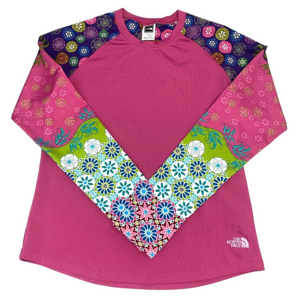 The North Face Magenta Compression/Rashguard Size Large Vaporwick